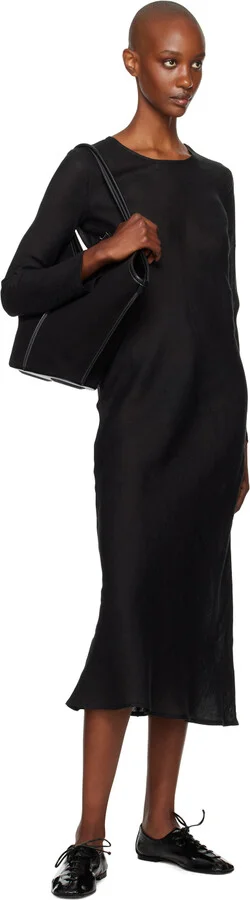 HEREU Black Plegada Crinkled Glossy Oxfords - Image 5