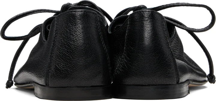 HEREU Black Plegada Supple Shiny Derbys - Image 2