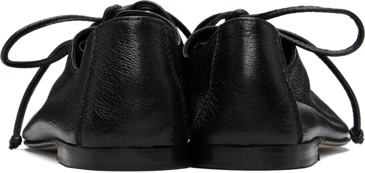 HEREU Black Plegada Supple Shiny Derbys - Image 2