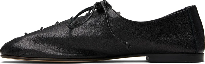 HEREU Black Plegada Supple Shiny Derbys - Image 3