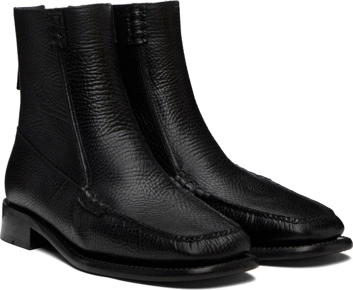 HEREU Black Quadra Grainy Boots - Image 4