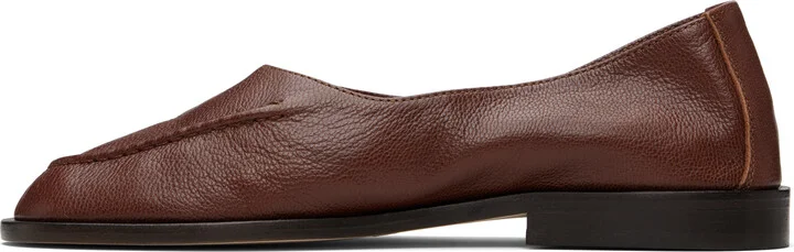 HEREU Brown Juliol Winter Supple Shiny Flats - Image 3
