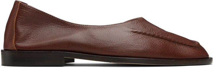HEREU Brown Juliol Winter Supple Shiny Flats