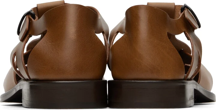 HEREU Brown Pesca Veg-Tan Sandals - Image 2