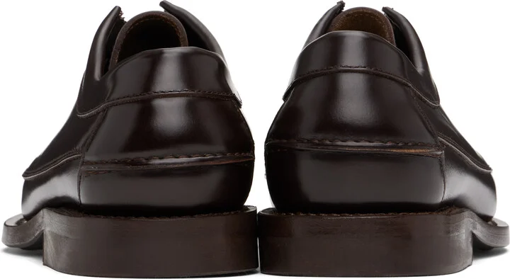 HEREU Brown Priego Squared Loafers - Image 2