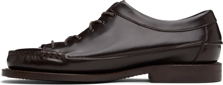 HEREU Brown Priego Squared Loafers - Image 3
