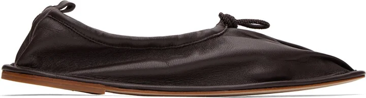 HEREU Brown Puntera Ballerina Flats