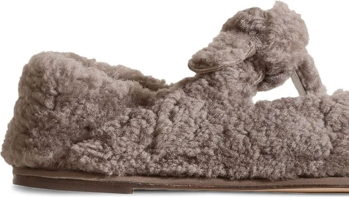 HEREU Llasada Shearling Ballet Flats - Image 2