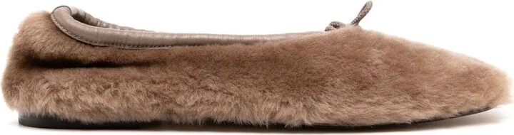 HEREU Puntera Shearling Ballets