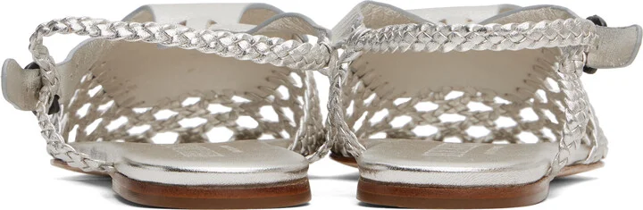 HEREU Silver Reixa Metallic Sandals - Image 2