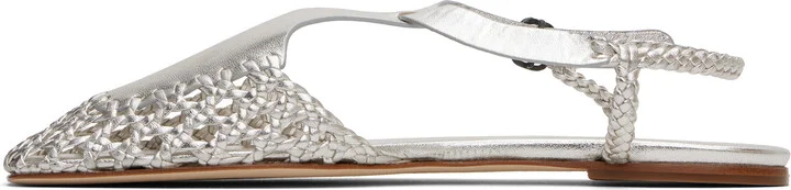 HEREU Silver Reixa Metallic Sandals - Image 3