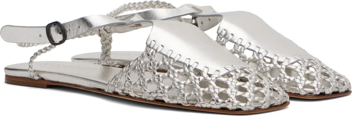 HEREU Silver Reixa Metallic Sandals - Image 4