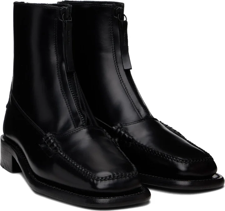HEREU SSENSE Exclusive Black Mallera Boots - Image 4