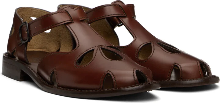 HEREU Tan Floreta Sandals - Image 4