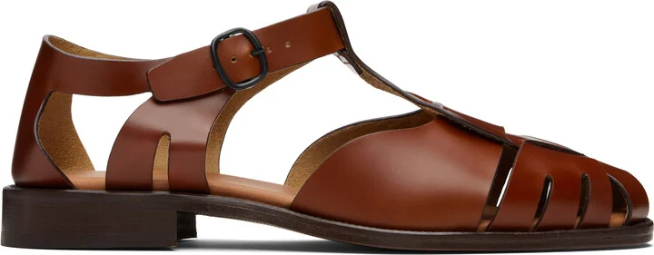 HEREU Tan Pesca Sandals
