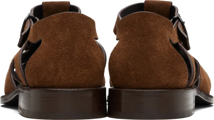 HEREU Tan Pesca Suede Sandals - Image 2
