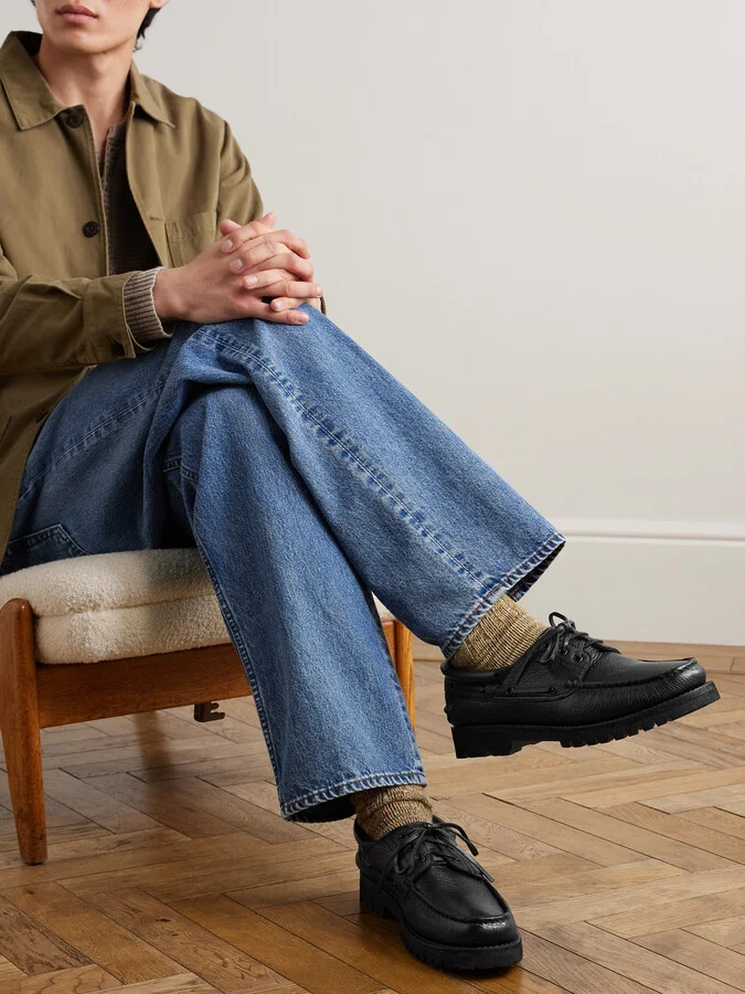 Heritage Flexi 001 Full-Grain Leather Boat Shoes - Image 2