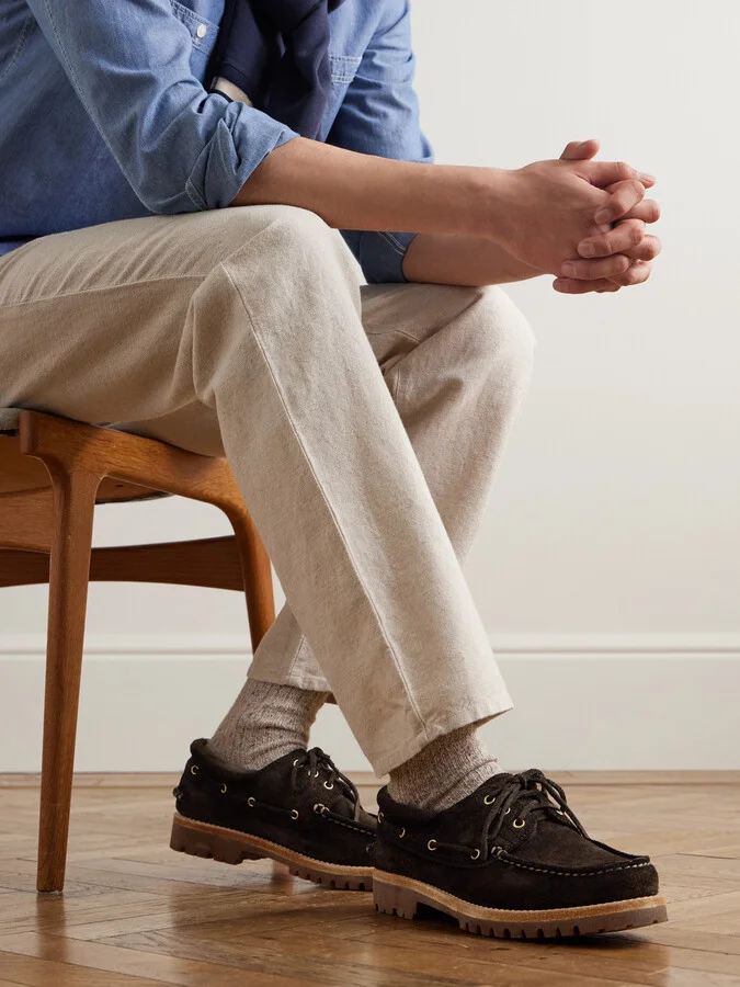 Heritage Flexi 001 Suede Boat Shoes - Image 2