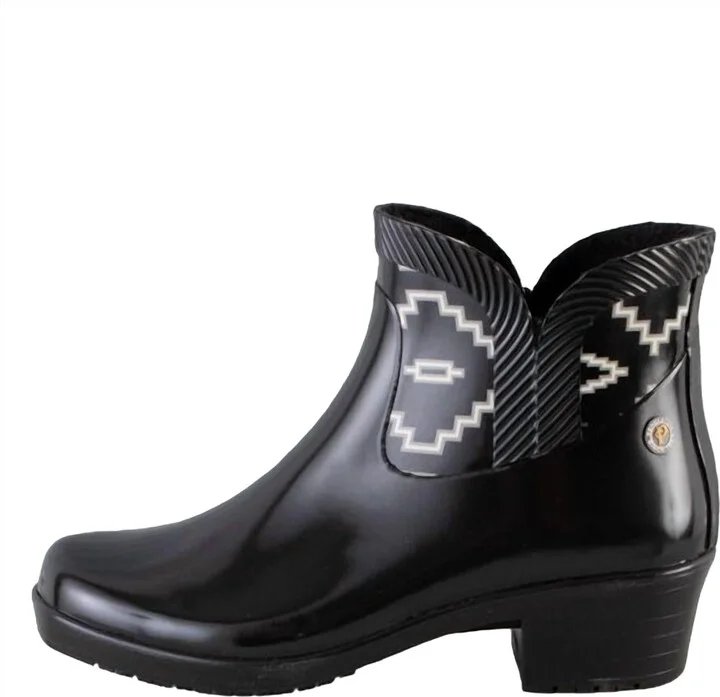 Heritage Kiva Steps City Ankle Rain Boots In Black