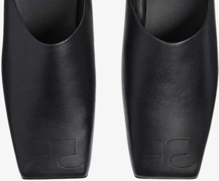 Heritage Leather Flat Mules - Image 3