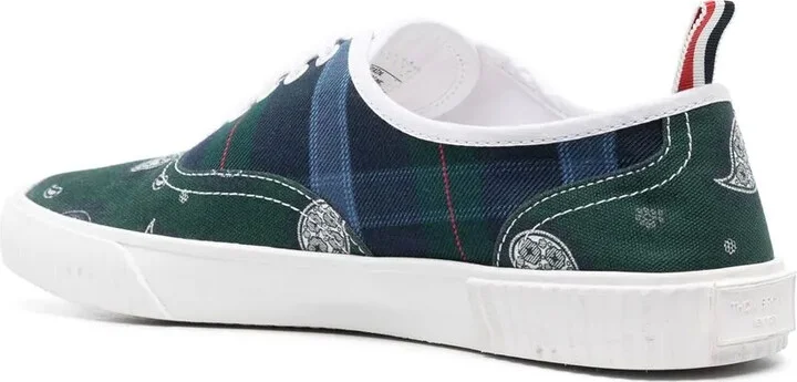 Heritage mix-print cotton sneakers - Image 3