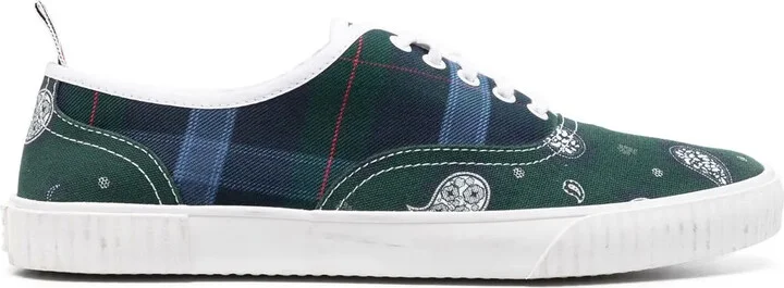 Heritage mix-print cotton sneakers