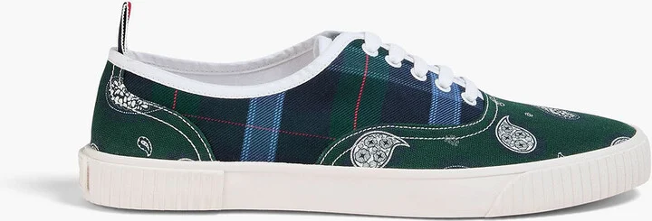 Heritage printed canvas sneakers