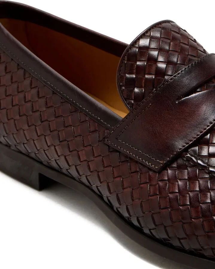 Herman woven-leather loafers - Image 3