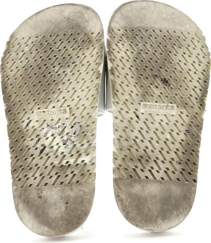 Hermes Men's Biarritz Slide Sandals Leather - Image 4