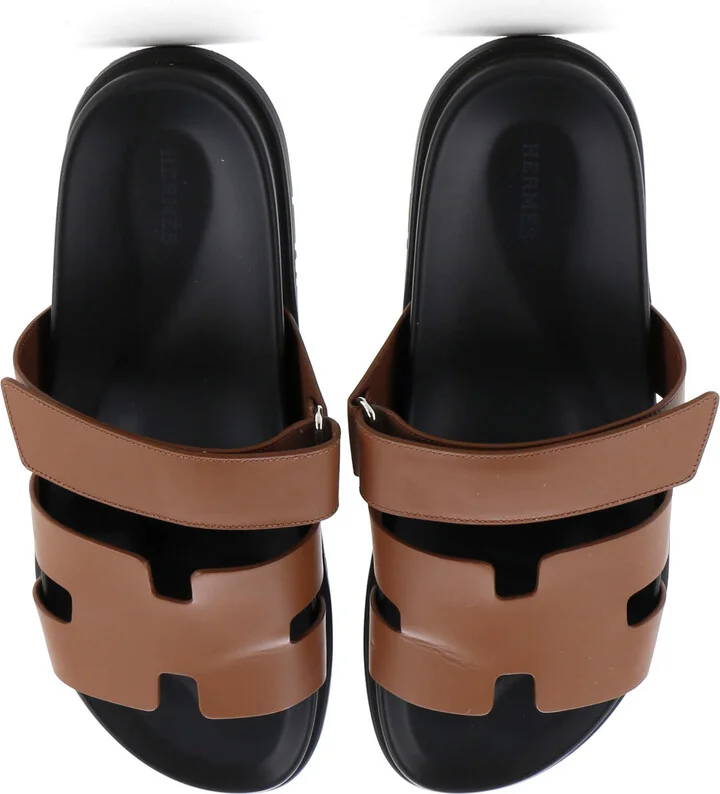 Hermes Men's Chypre Sandals Leather - Image 2
