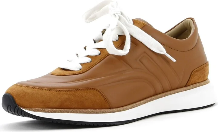 Hermes Men's Easy Sneakers Leather and Suede