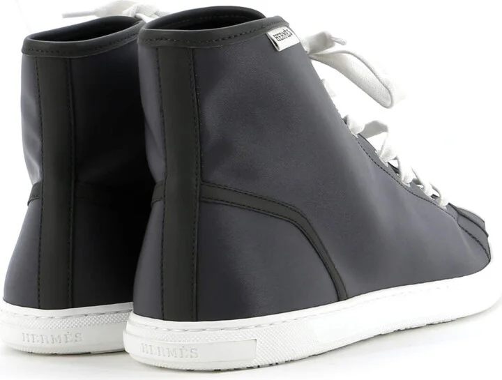 Hermes Men's Express High-Top Sneakers Nylon - Image 3