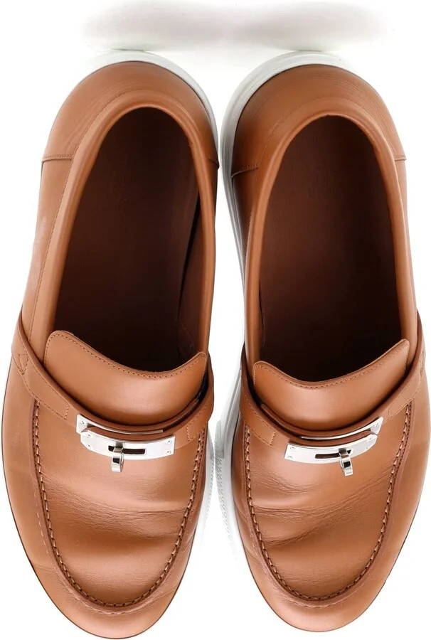 Hermes Men's Game Slip On Sneakers Leather - Image 2