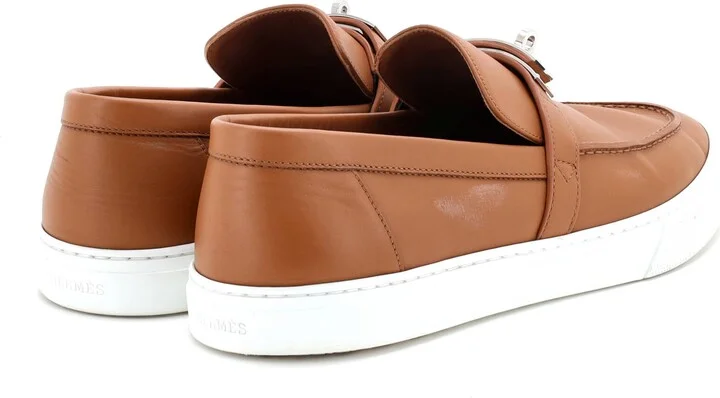 Hermes Men's Game Slip On Sneakers Leather - Image 3