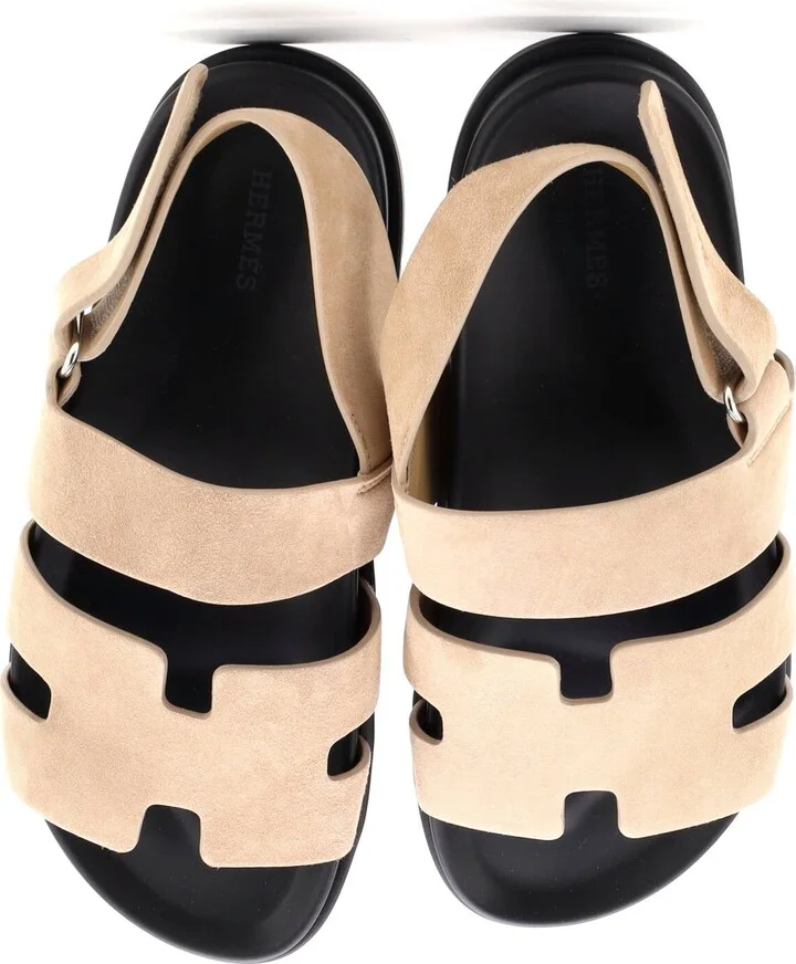 Hermes Men's Genius Sandals Suede - Image 2