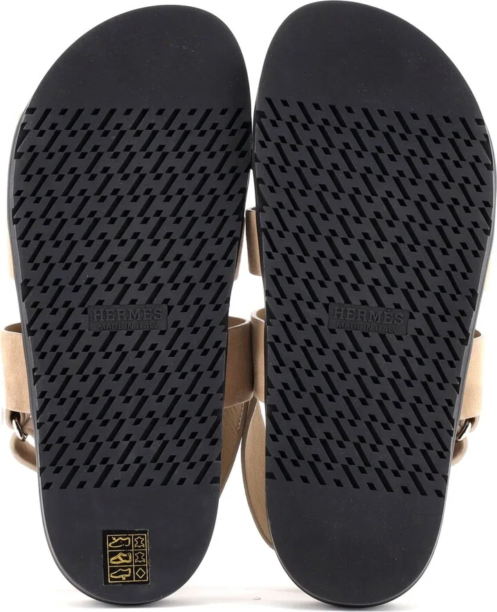 Hermes Men's Genius Sandals Suede - Image 4