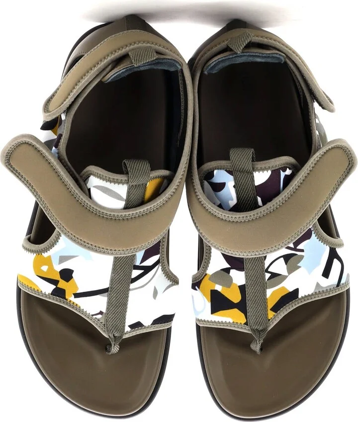Hermes Men's Giorno Sandals Neoprene and Leather - Image 2