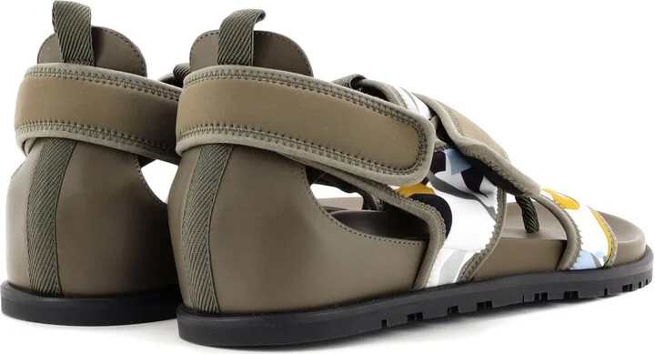 Hermes Men's Giorno Sandals Neoprene and Leather - Image 3