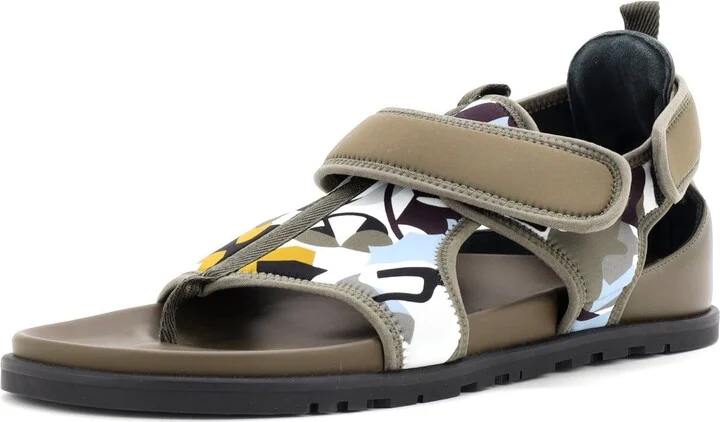 Hermes Men's Giorno Sandals Neoprene and Leather