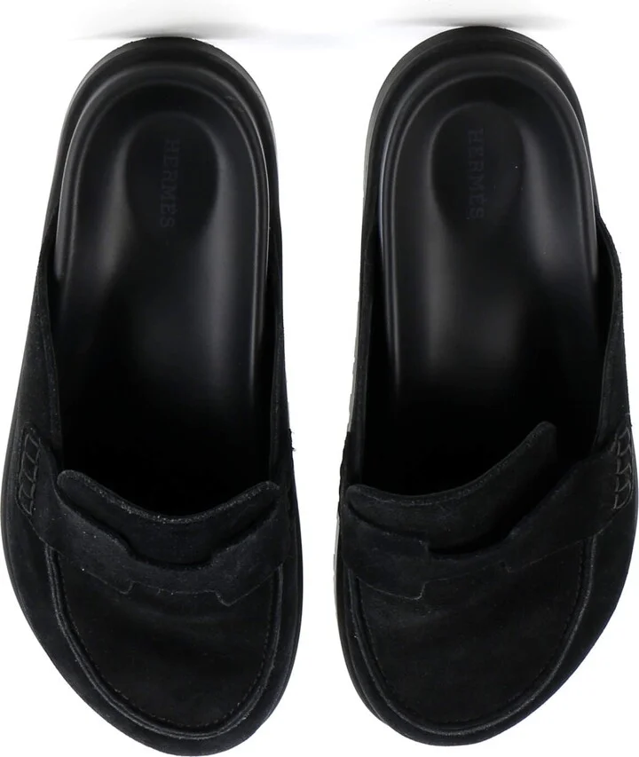 Hermes Men's Go Mules Suede - Image 2