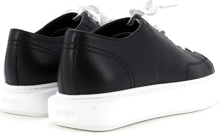 Hermes Men's Haru Derby Sneakers Leather - Image 3
