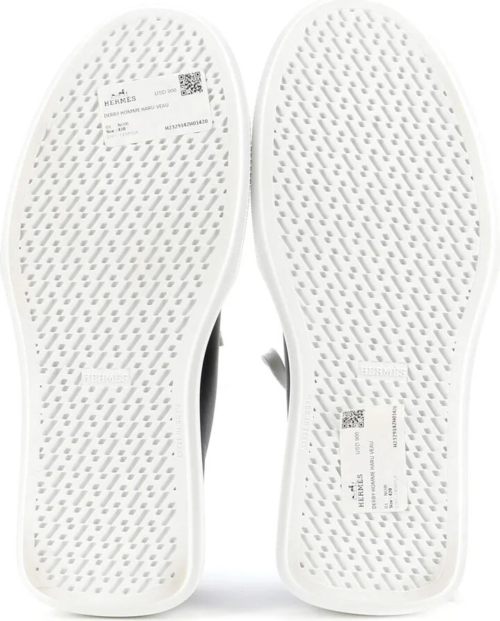 Hermes Men's Haru Derby Sneakers Leather - Image 4