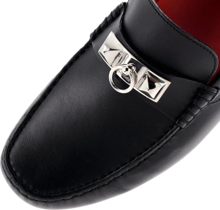 Hermes Men's Irving Loafers Leather - Image 5