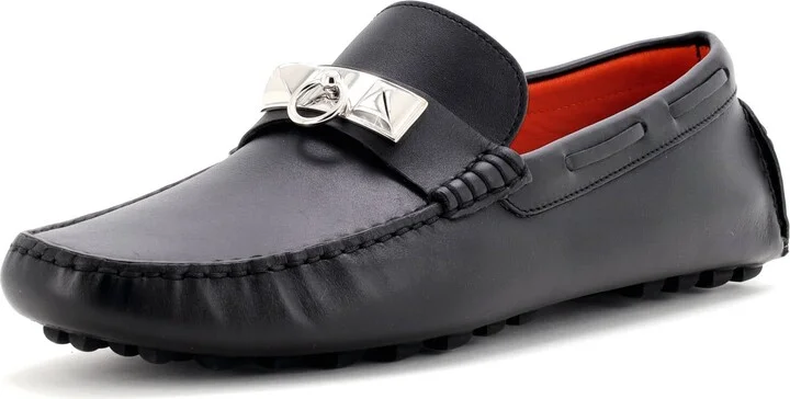 Hermes Men's Irving Loafers Leather