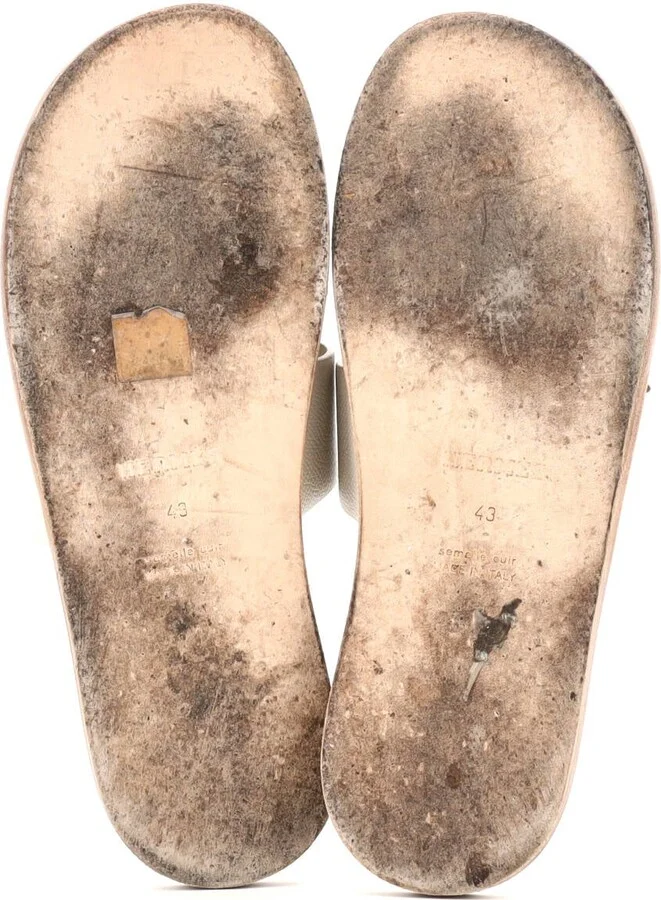 Hermes Men's Izmir Slide Sandals Leather - Image 4
