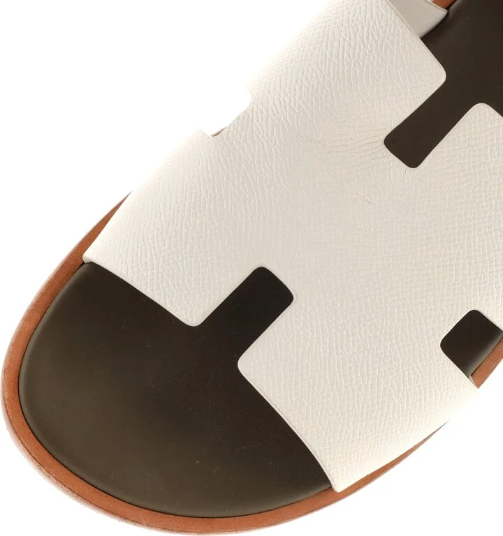 Hermes Men's Izmir Slide Sandals Leather - Image 5