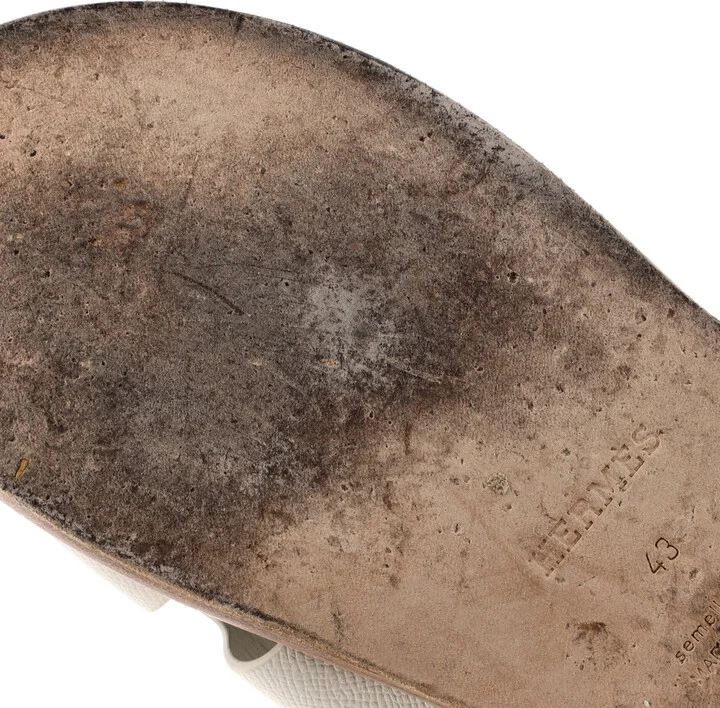 Hermes Men's Izmir Slide Sandals Leather - Image 6