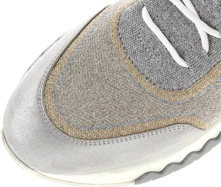 Hermes Women's Addict Sneakers Knit Fabric with Leather - Image 5
