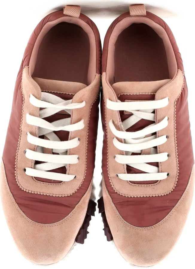Hermes Women's Bouncing Sneakers Fabric and Suede - Image 2
