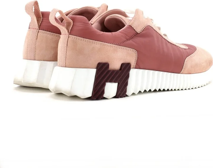 Hermes Women's Bouncing Sneakers Fabric and Suede - Image 3